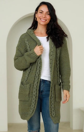 Kimmy Chunky Cable Knit Cardi