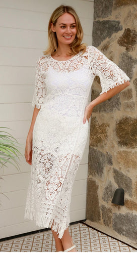 Whitney Crochet Lace Dress