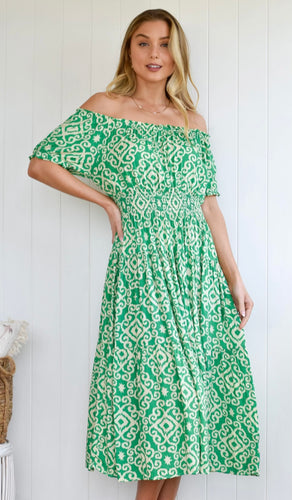 Geraldine Green Dress