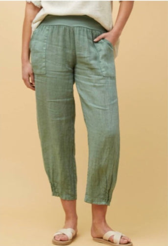 Linen pants - Sage